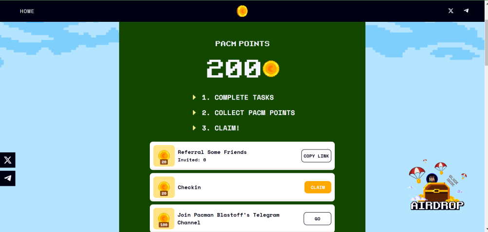 How to Claim Your P@CMAN Blastoff (PACM) Token Airdrop