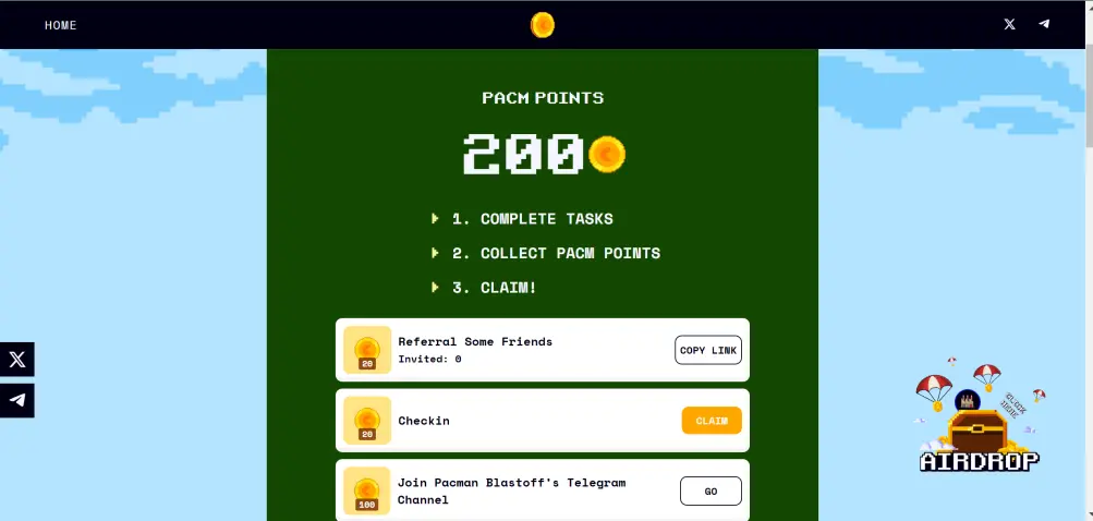 How to Claim Your P@CMAN Blastoff (PACM) Token Airdrop
