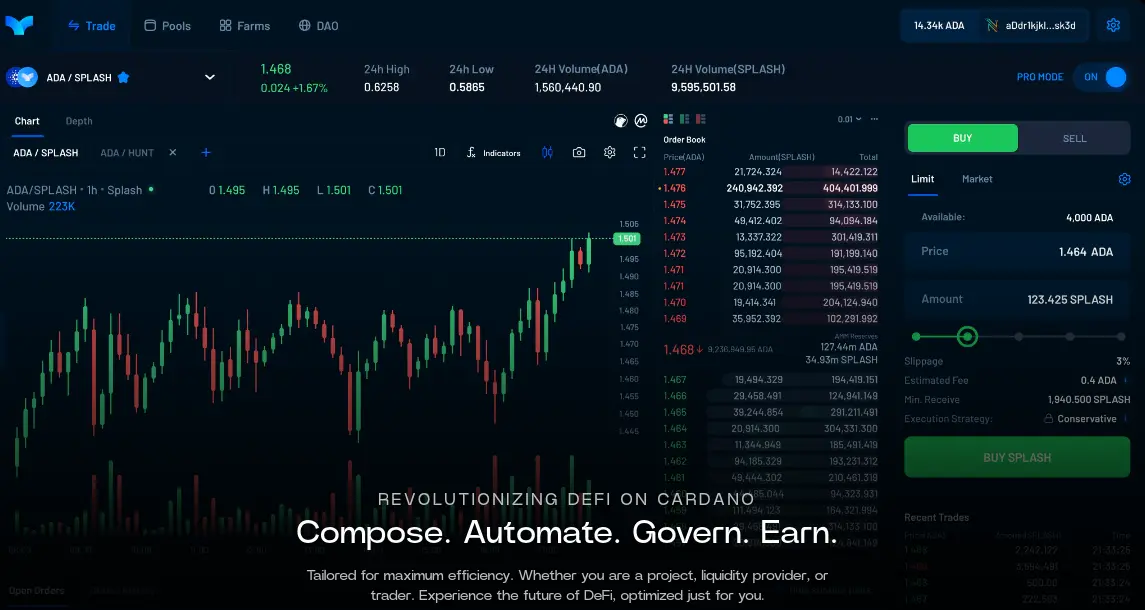 Splash Homepage
