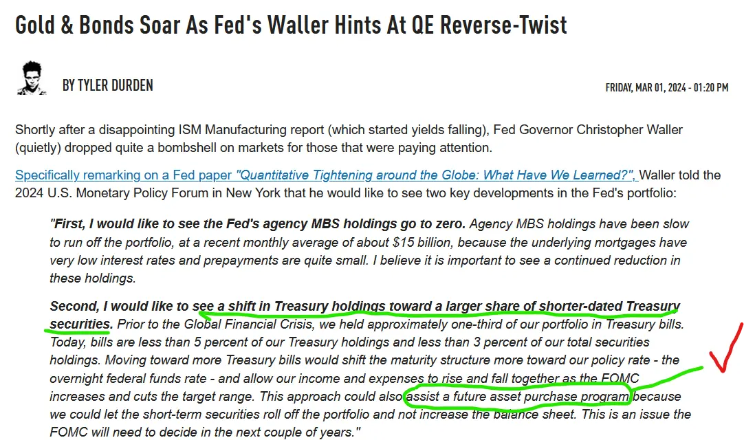fed jawboning qe