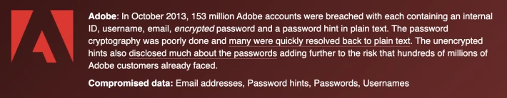 Adobe breach 2013
