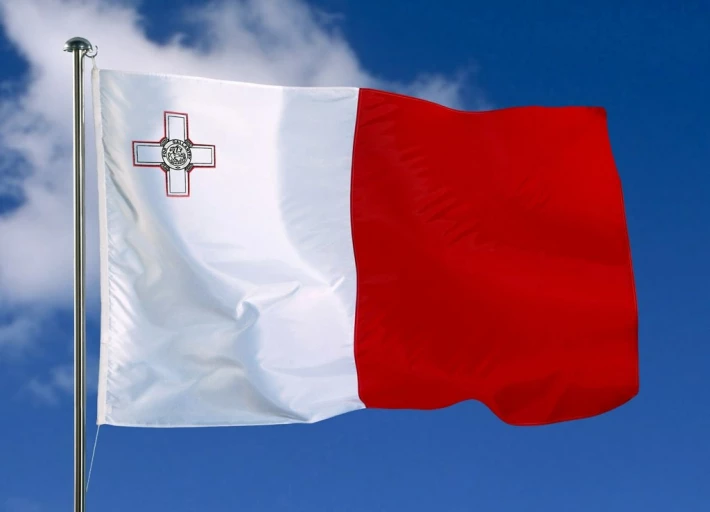 The flag of Malta