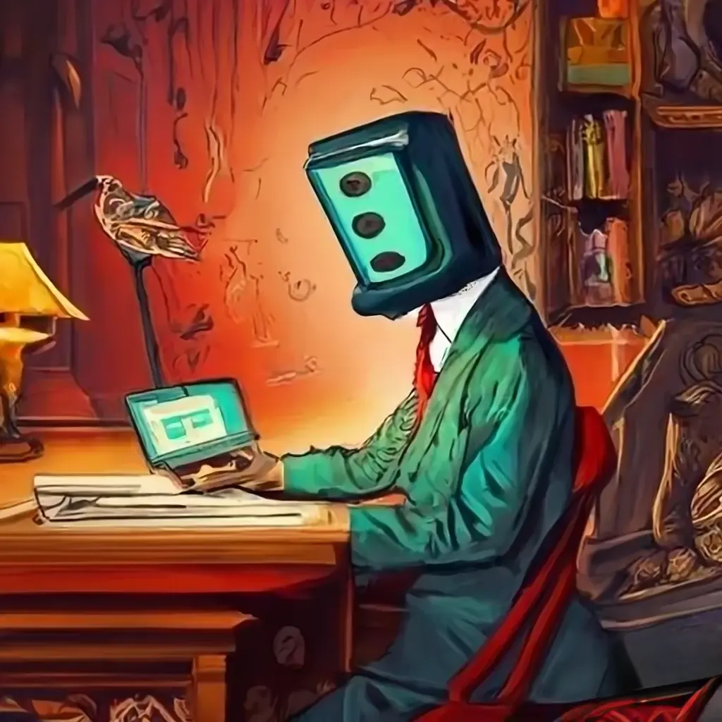 Cool Digital Head by Along Tusk 2024