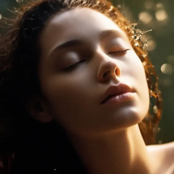 In a dream, the wind gently spread across my cheeks