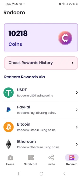 Withdrawal methods
