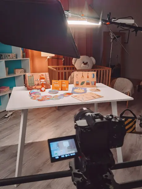 shooting advertising using Samyang V-AF film optics