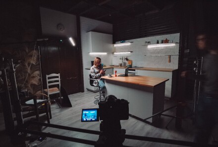 Shooting commercials