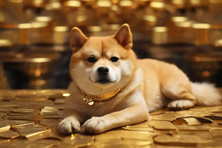 Doge with gold