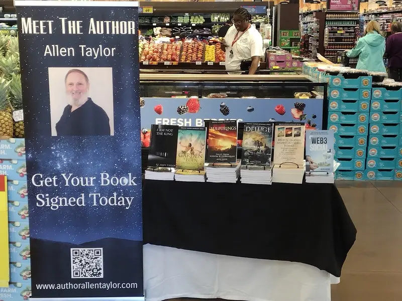 grocery store book table