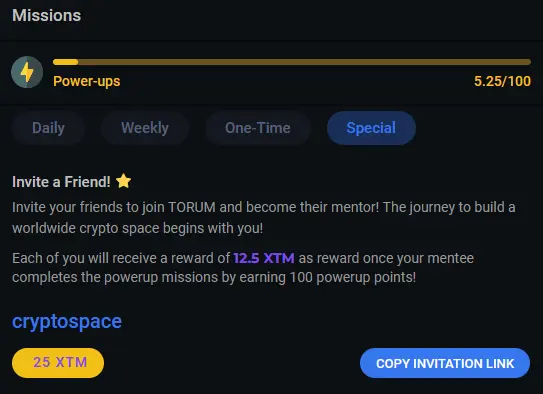 XTM refer rewards