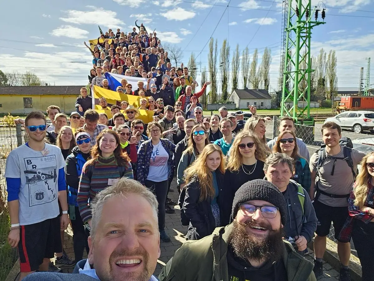 We hosted 200 people today in Liberland and raised the flag at the Jefferson’s square!