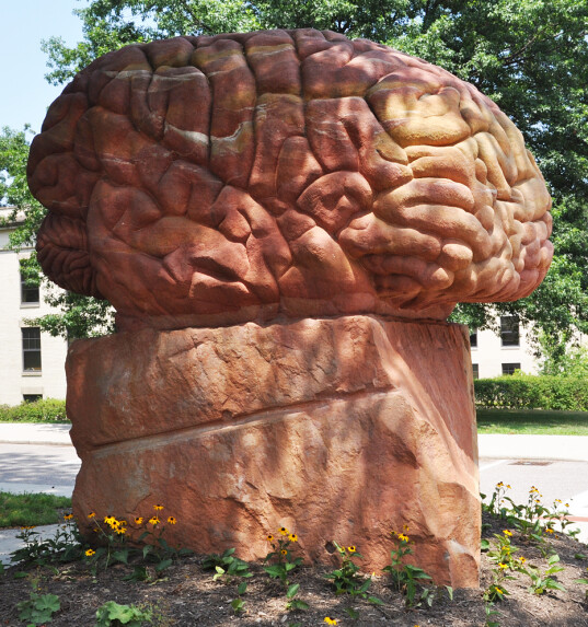 Brain Monument in Kent, Ohio, USA