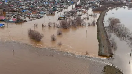 Dam break in Orsk