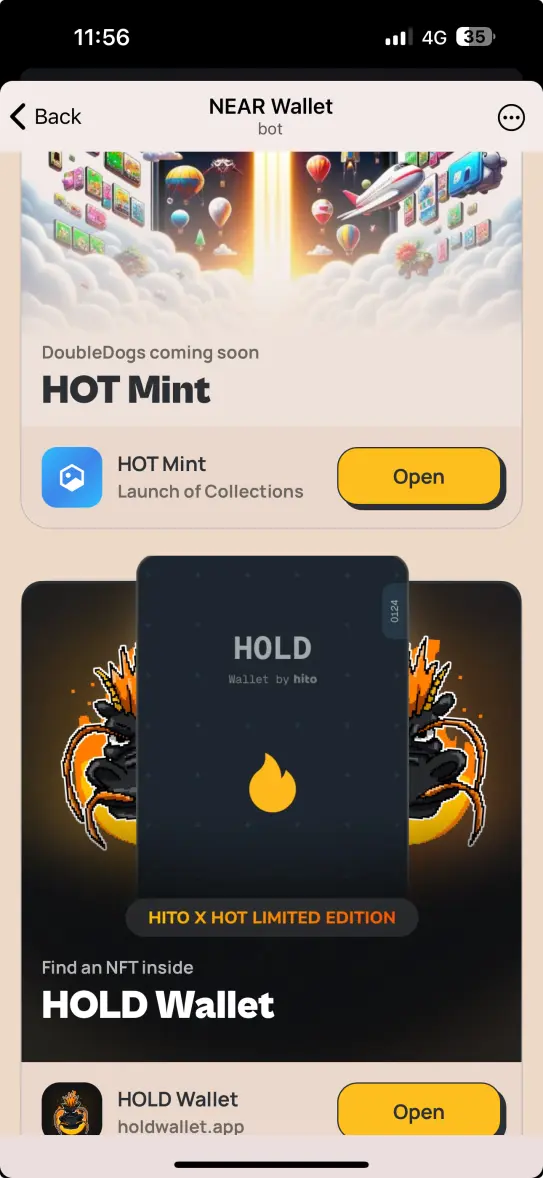 Minting NFT with HOT