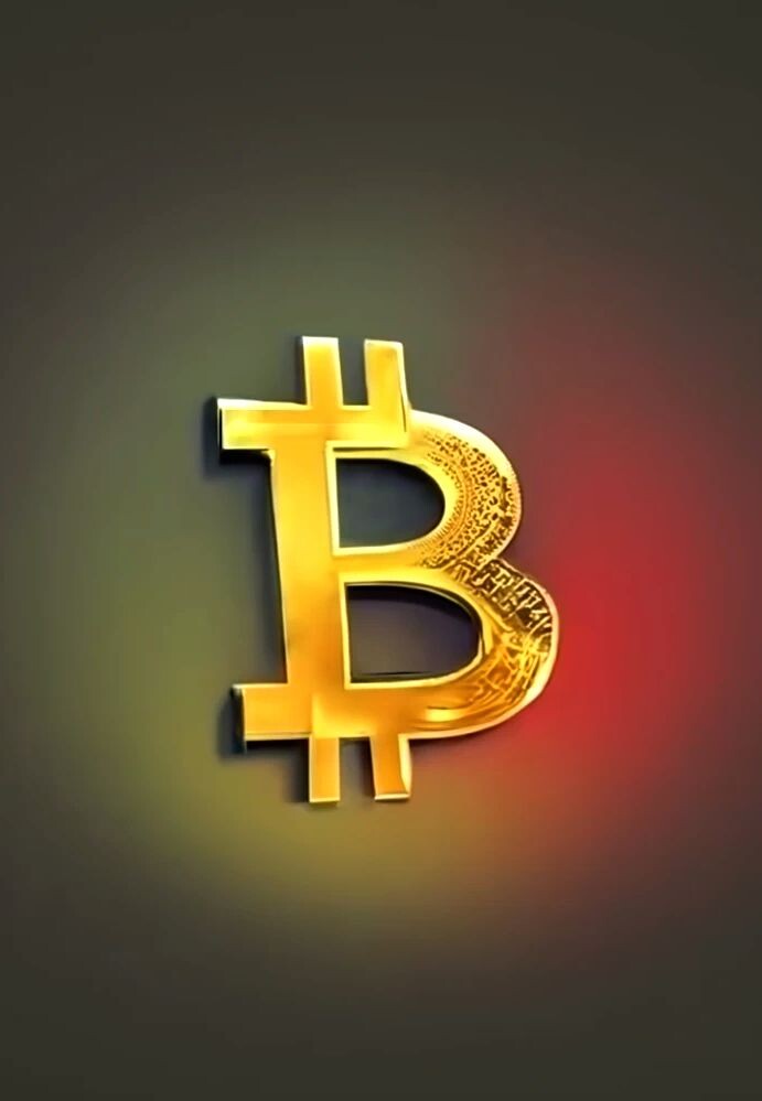 Bitcoin surrounded by German flag colours by Along Tusk 2024