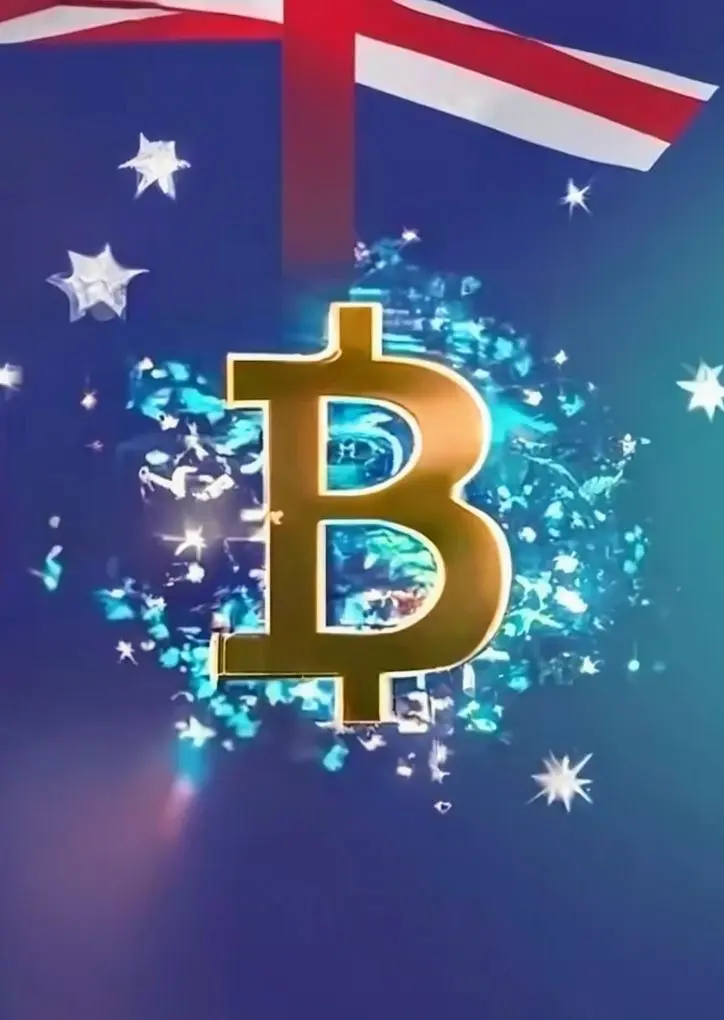 Australian flag Bitcoin by Along Tusk 2024