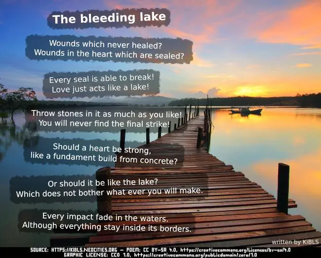 The bleeding lake