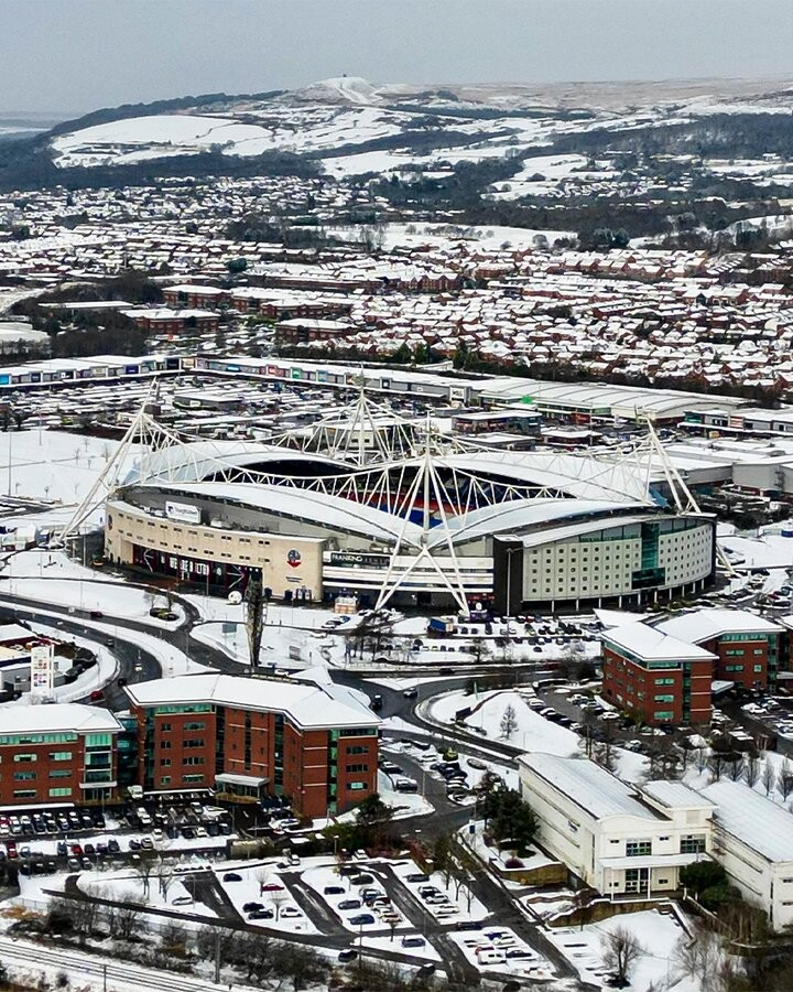 Bolton Wanderers Winter Drone Capture 2024