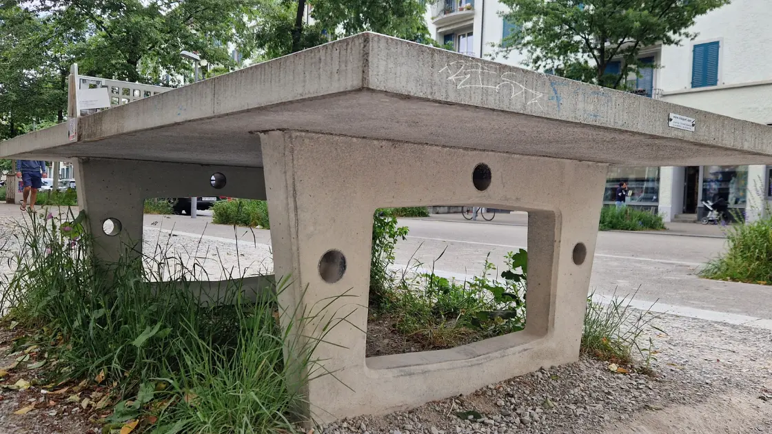 Outdoor concrete ping-pong