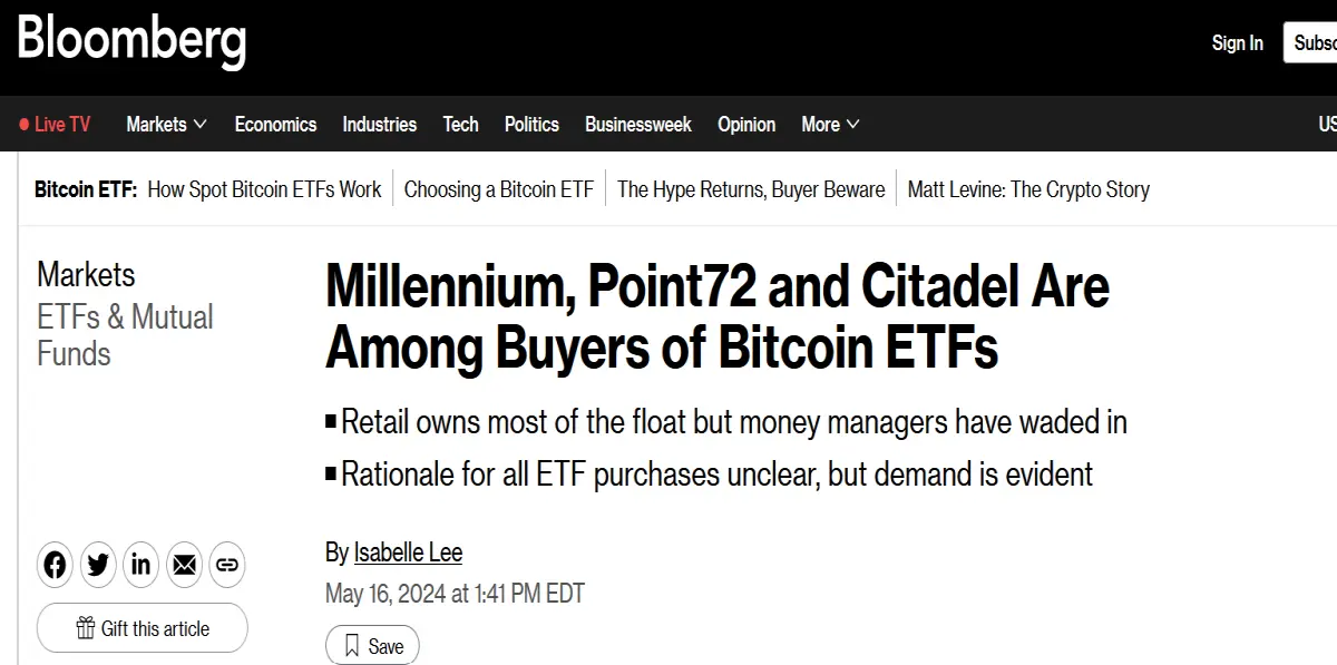 hedge funds bitcoin