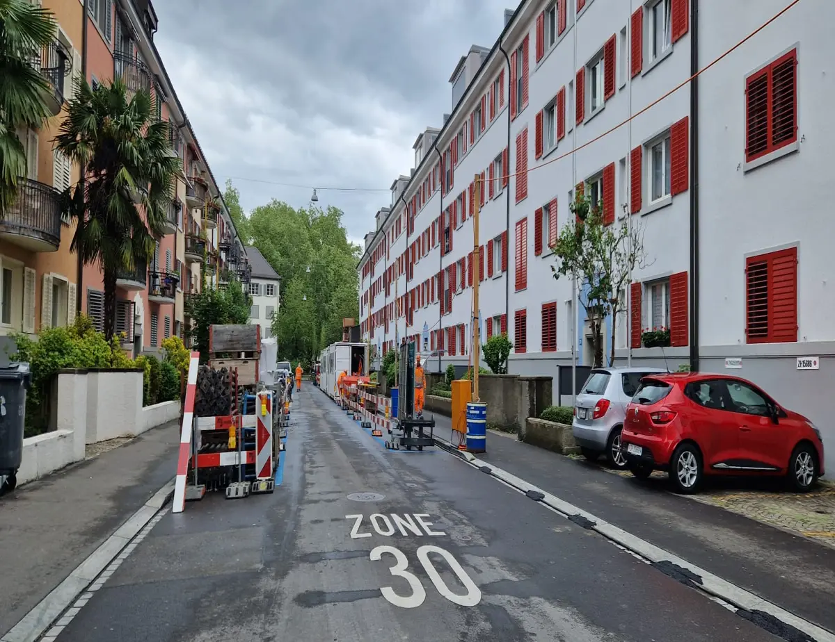 roadworks Zypressentrasse