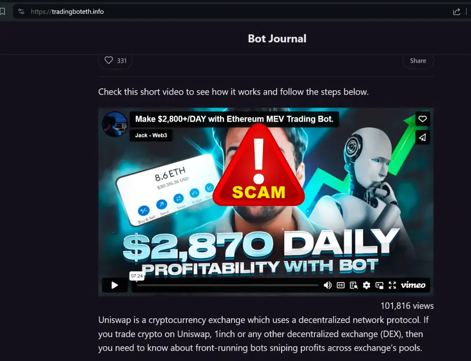 scam site