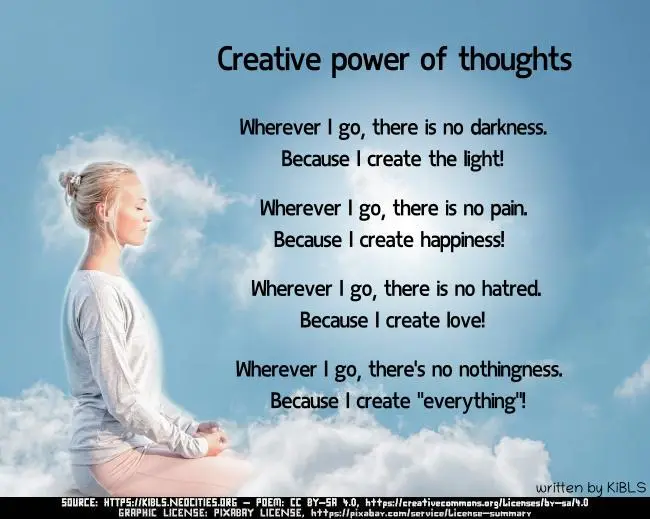 Creative power of thoughts