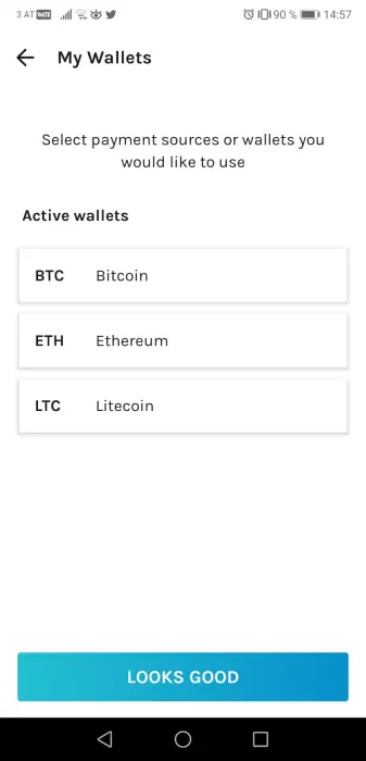 Activate your wallets