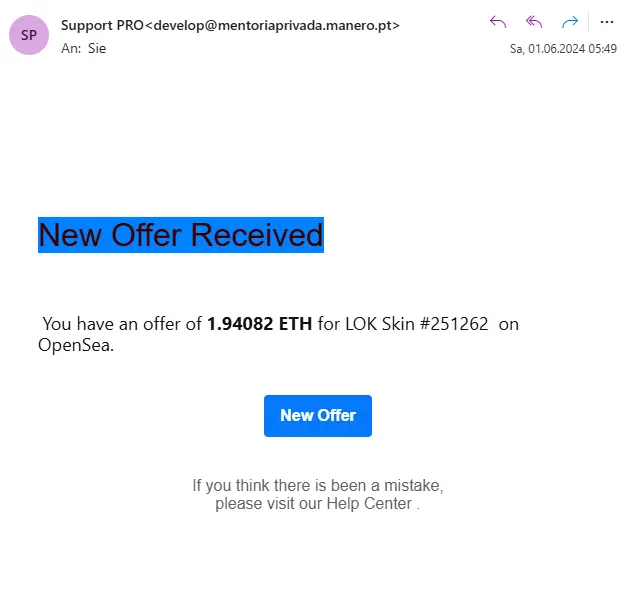 scam mail