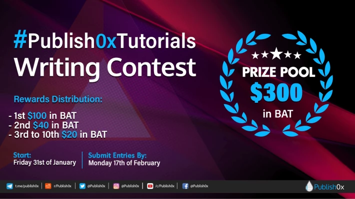publish0x tutorials writing contest