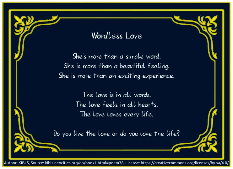 Wordless Love