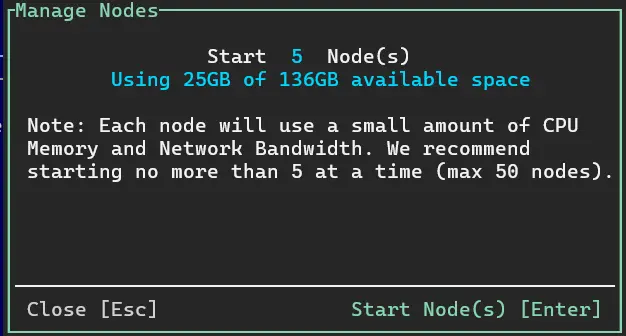 TK lates 5 Node Install attempt