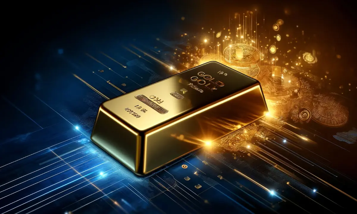 AURU.M bridges the gap between traditional gold-backed assets and modern digital finance. img via DALL-E