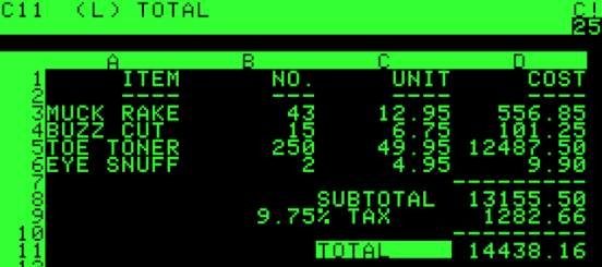 VisiCalc