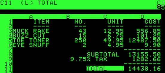 VisiCalc