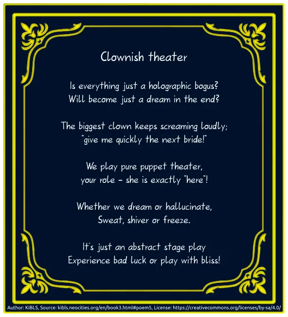 Clownish theater