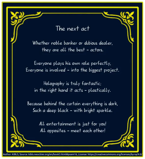 The next act