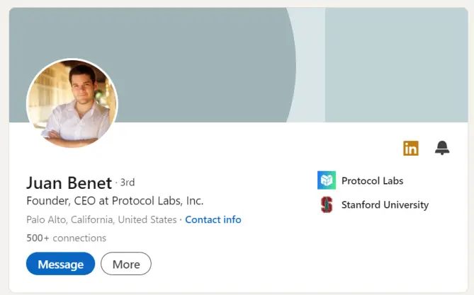 IPFS 'Inventor' Juan Benet