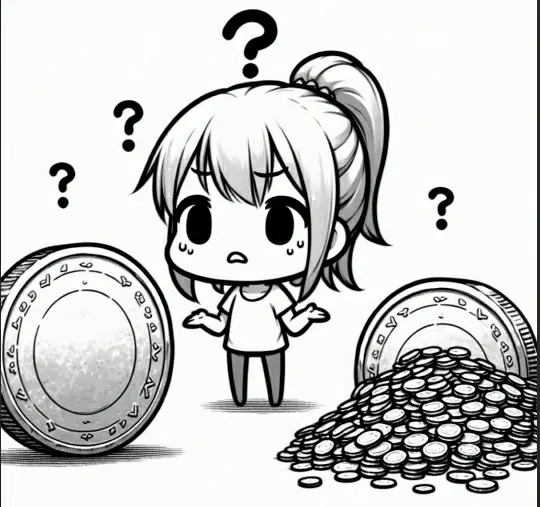 Confused girl tokens