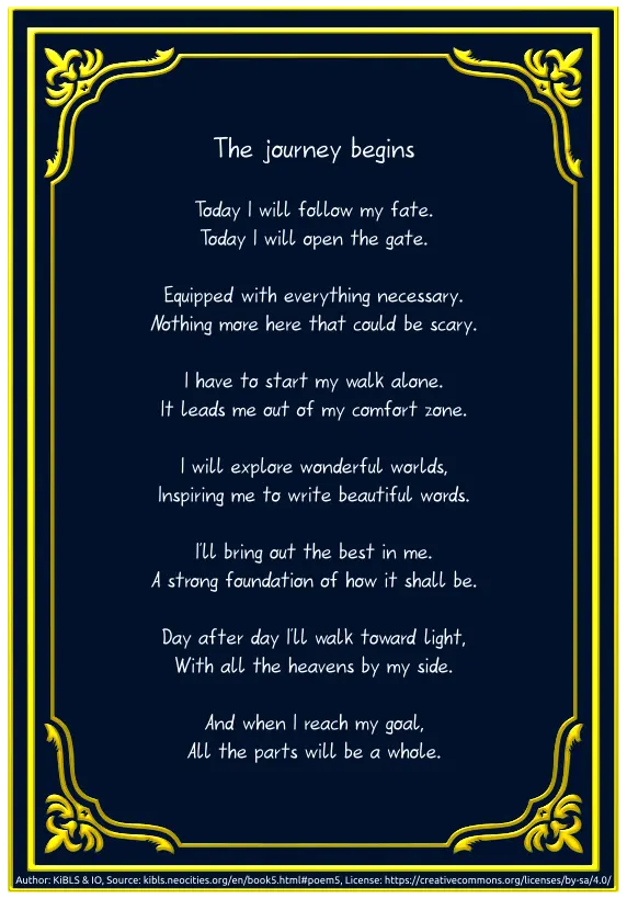 The journey begins