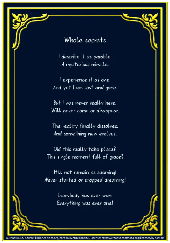 Whole secrets