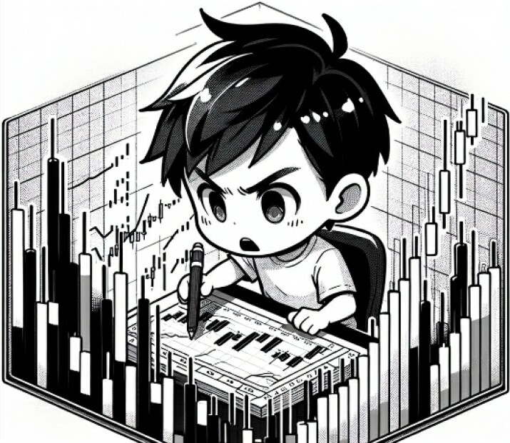 boy studying crypto charts