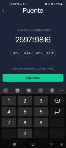 indicamos la cantidad a ser convertidad