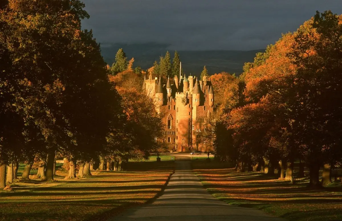 Glamis Castle in angus Scotland