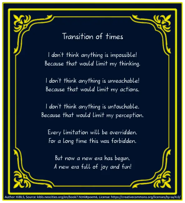 Transition of times
