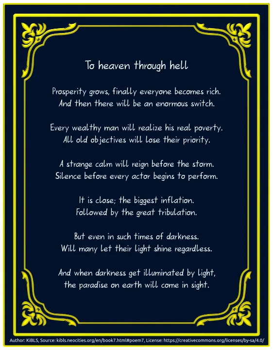 To heaven through hell