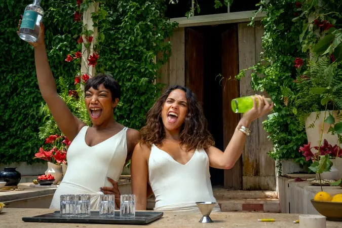 Naomi Ackie and Adria Arjona in