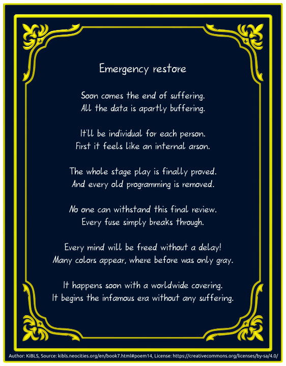 Emergency restore