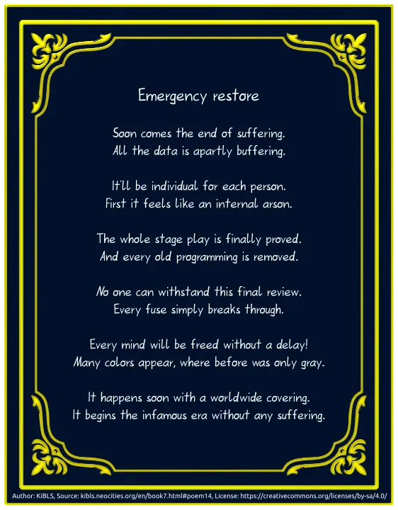 Emergency restore