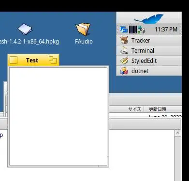 Aplicación .NET en Haiku